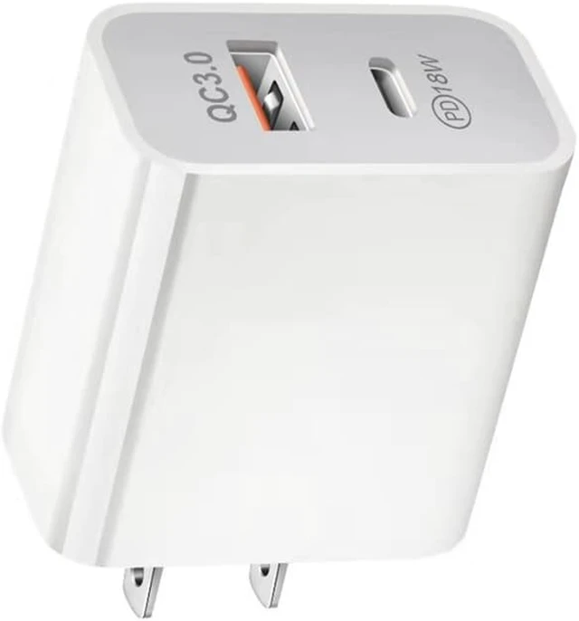 Alt view image 5 of 8 - 18W PD Charger + QC 3.0 Charger Adapter Dual USB Snel Opladen 3.0 Oplader Voor QC 3.0 Mobiele Telefoon Charger Adapter