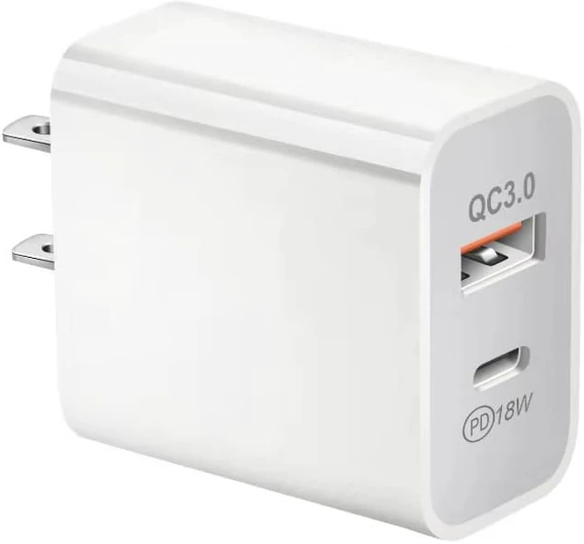 Alt view image 4 of 8 - 18W PD Charger + QC 3.0 Charger Adapter Dual USB Snel Opladen 3.0 Oplader Voor QC 3.0 Mobiele Telefoon Charger Adapter