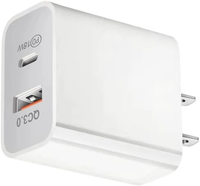 Alt view image 7 of 8 - 18W PD Charger + QC 3.0 Charger Adapter Dual USB Snel Opladen 3.0 Oplader Voor QC 3.0 Mobiele Telefoon Charger Adapter