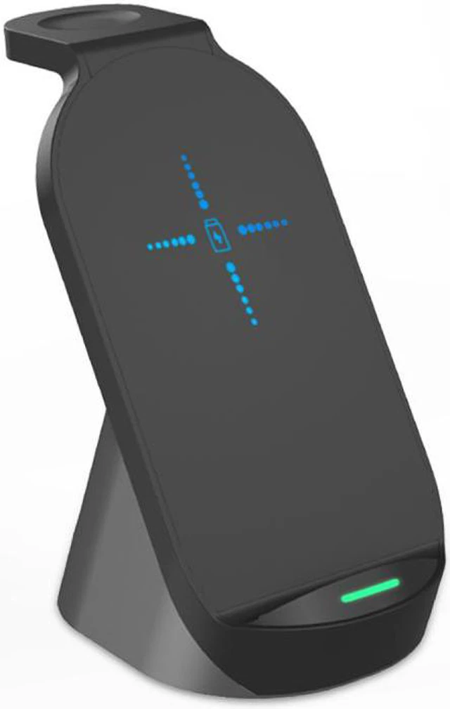Alt view image 7 of 8 - 3-In-1 15W Fast Charging Dock Chargers Desktop Wireless Charger Stand For IPhone Airpods Iwatch Pro Accessories For Mobile Phone