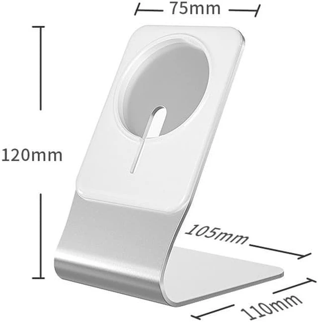 Alt view image 7 of 8 - MagSafe Magnetic Charger Special Bracket Magnetic Phone Stand Holder For iphone 12 /12 Pro/Mini/Pro Max Magsafe Holder Base Desk Phone Holder