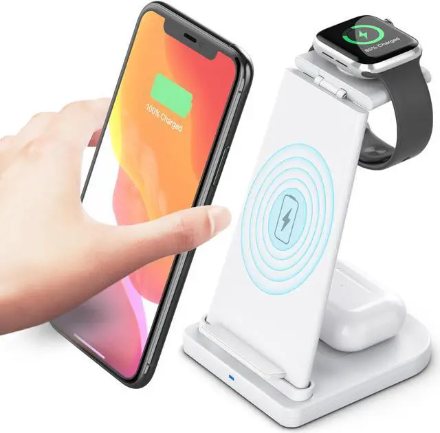 Main image of 3 IN 1 QI Wireless Fast Charger Wireless Charging for Mobile phone,TWS Earphone,Smart Watch,Iphone iwatch,Airpods