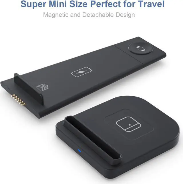 Alt view image 2 of 8 - 3 IN 1 QI Wireless Fast Charger Wireless Charging for Mobile phone,TWS Earphone,Smart Watch,Iphone iwatch,Airpods