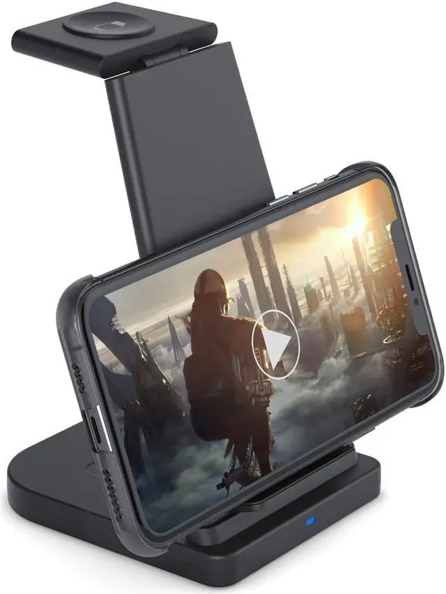 Alt view image 6 of 8 - 3 IN 1 QI Wireless Fast Charger Wireless Charging for Mobile phone,TWS Earphone,Smart Watch,Iphone iwatch,Airpods