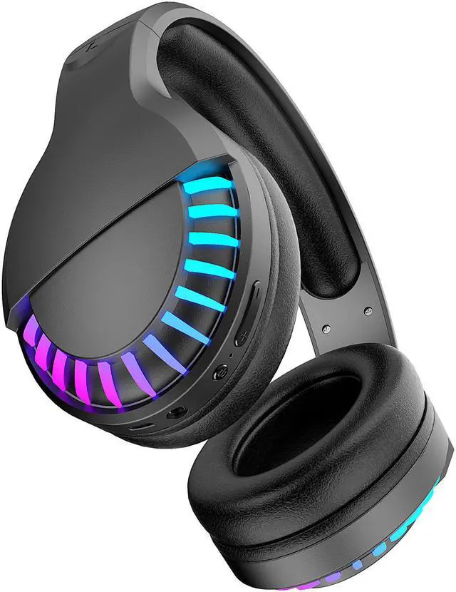 Main image of Bluetooth 5.0 Dual Modes True Wireless/ Wired RGB Light Headset Stereo Bass Gaming Headphones Foldable Noise Cancelling Headset