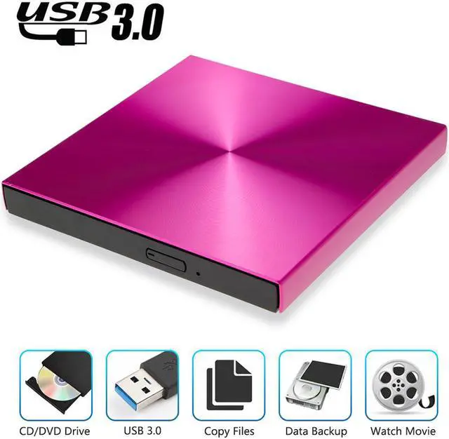 Alt view image 2 of 8 - USB 3.0 External DVD Burner DVD-RW CD-ROM Player Slim Portable Optical Drive For MacBook Laptop/Windows Notebook