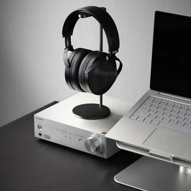 Alt view image 3 of 7 - Aluminum Headphone Stand Rack Sturdy Non-Slip Metal Gaming Headset Earphone Holder Hanger Mount with Solid Base for Table Desk