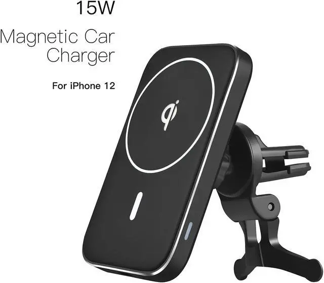 Alt view image 3 of 8 - 2021 New 15W MagSafe Magnetic Qi Wireless Car Fast Charger Holder For iPhone 12 12 Pro 12Pro Max 12mini