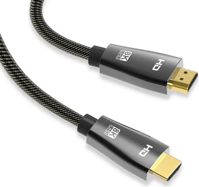 Alt view image 3 of 8 - 1m/3.28ft 2m/6.56ft 3m/9.84ft HDMI2.1-Compatible 8K HDMI Cable Real UHD HDR 48Gbps 8K@60Hz 4K@120Hz HDMI Ycbcr4:4:4 Converter for PS4 HDTVs Projectors