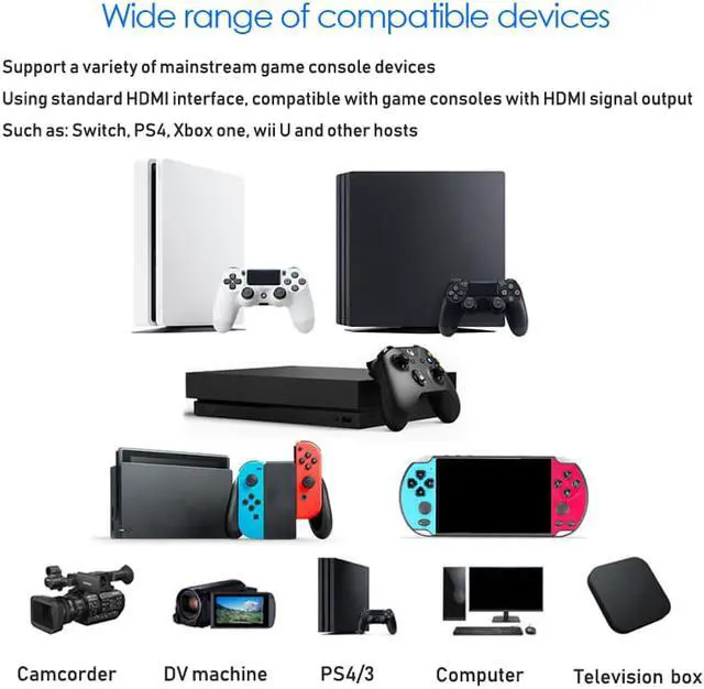 Alt view image 4 of 8 - 1080P 60Hz USB 3.0 Video Capture Card Video Game Live OBS Audio HDMI to USB Hub Plug And Play Broadcast Compatible with Windows Mac Os