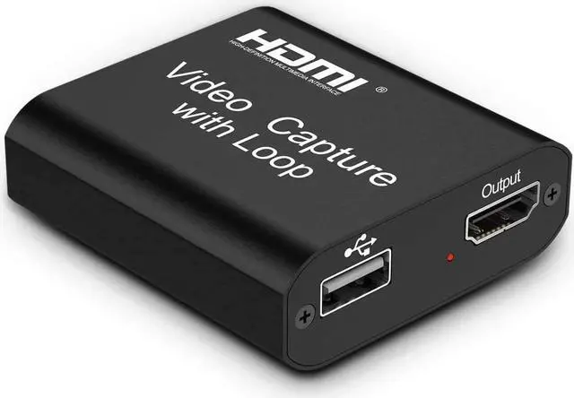 Main image of Video Capture Card 4K HDMI Video Capture Device with Loop Out, Full HD 1080P Game Capture Video Recorder for Live Streaming, Broadcasting or Video Conference
