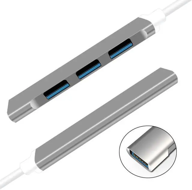 Alt view image 3 of 8 - 4 In 1 Mini USB hub 3.0 Splitter High Speed at 5Gbps With USB3.0*1+USB2.0*3 For Windows10/8/7 Vista XP Mac 10/4/6