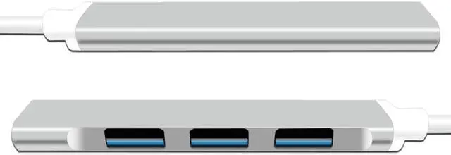 Alt view image 2 of 8 - 4 In 1 Mini USB hub 3.0 Splitter High Speed at 5Gbps With USB3.0*1+USB2.0*3 For Windows10/8/7 Vista XP Mac 10/4/6
