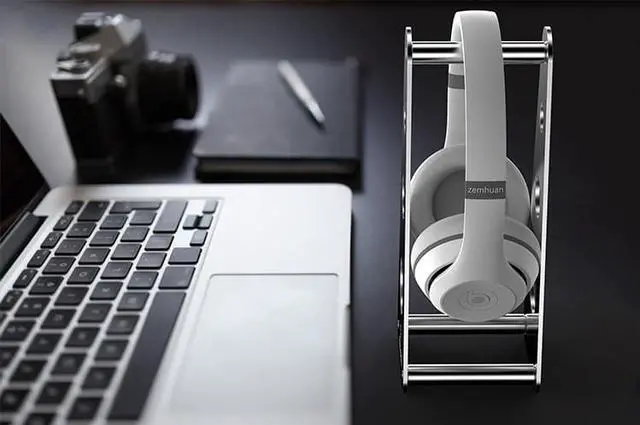 Alt view image 6 of 8 - Universal Aluminum Headset Stand Gaming Headphone Holder Supporting Bar for All Headphones Size Desktop PC Game Earphone Accessories