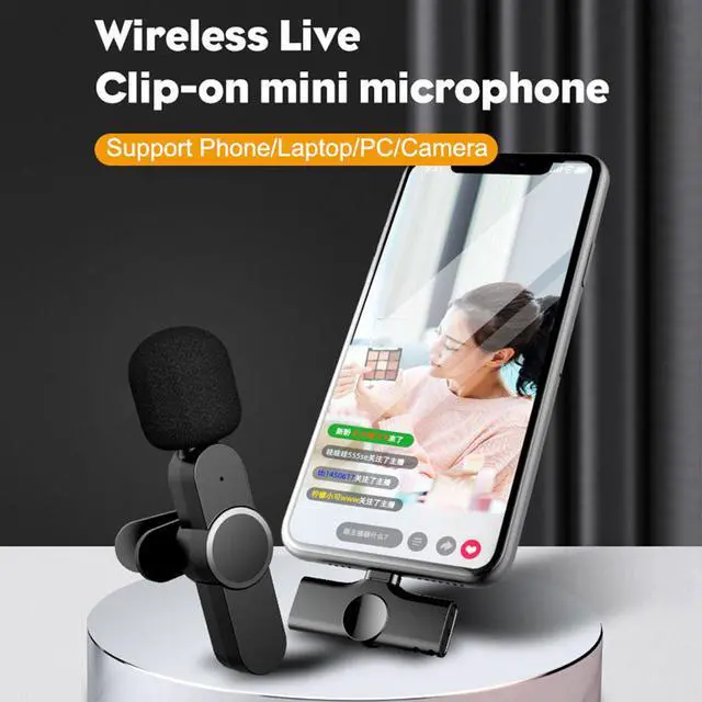 Alt view image 5 of 8 - Wireless Lavalier Microphone Lapel Clip Mic for Lightning iPhone Phone Support Multi-channel Real-Time Mixing