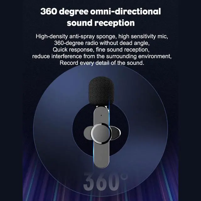 Alt view image 3 of 8 - Wireless Lavalier Microphone Lapel Clip Mic for Lightning iPhone Phone Support Multi-channel Real-Time Mixing