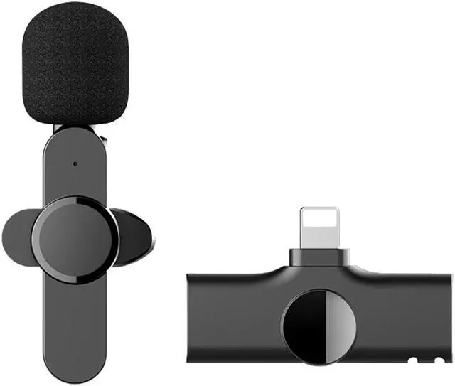 Main image of Wireless Lavalier Microphone Lapel Clip Mic for Lightning iPhone Phone Support Multi-channel Real-Time Mixing