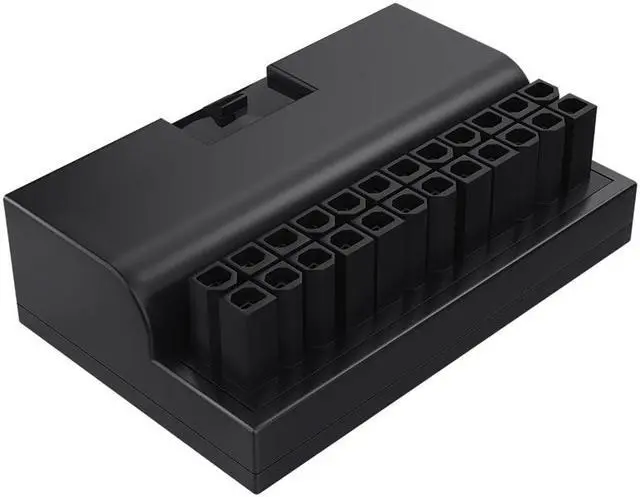Alt view image 2 of 8 - ATX 24Pin female to 24pin male right angle adapter for desktop PC power supply