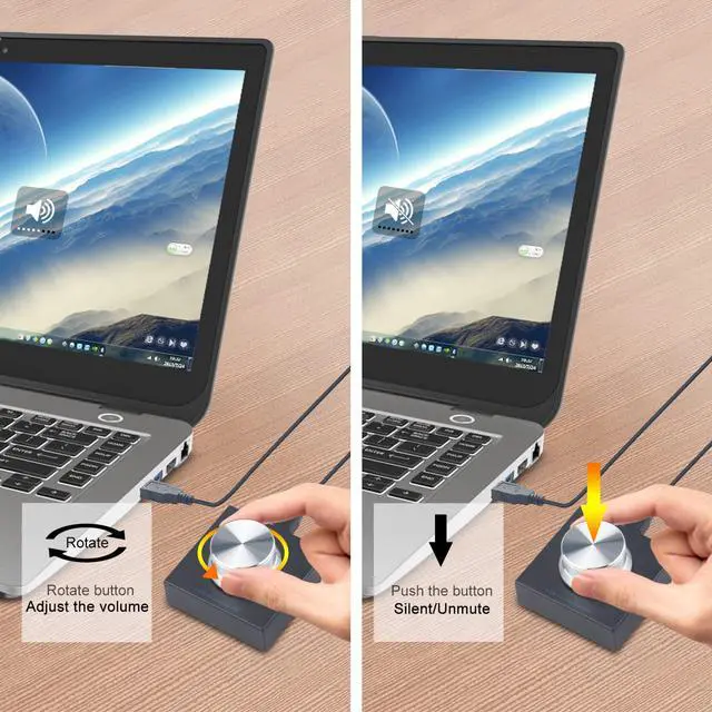 Alt view image 6 of 8 - USB Volume Control Lossless PC Computer Speaker o Volume Controller Knob, Adjuster Digital Control With One Key Mute Function for Phone Laptop Desktop PC