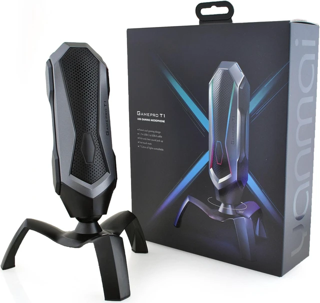 Alt view image 7 of 8 - RGB Gaming Recording Capacitor Microphone USB PC Chat Micr for Internet Celebrity Anchor Special Cool Style Microphone Remote Conference Teaching Clear Mic