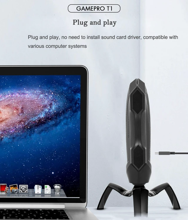 Alt view image 5 of 8 - RGB Gaming Recording Capacitor Microphone USB PC Chat Micr for Internet Celebrity Anchor Special Cool Style Microphone Remote Conference Teaching Clear Mic