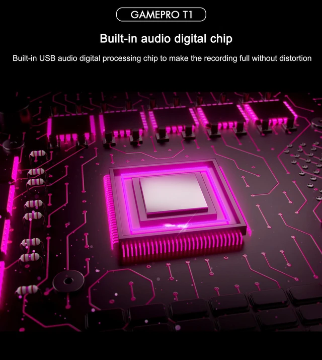 Alt view image 4 of 8 - RGB Gaming Recording Capacitor Microphone USB PC Chat Micr for Internet Celebrity Anchor Special Cool Style Microphone Remote Conference Teaching Clear Mic