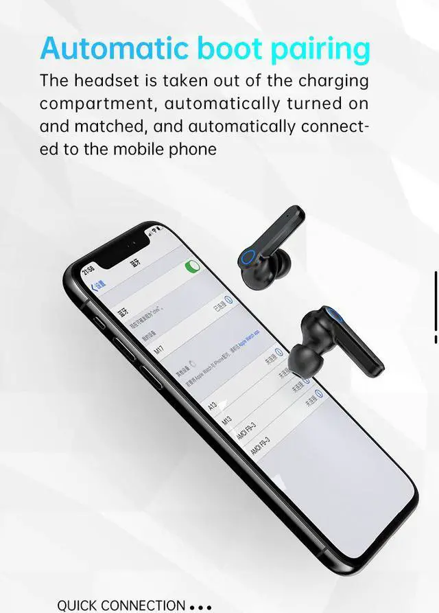 Alt view image 6 of 8 - TWS Bluetooth 5.0 Wireless Stereo Earphones Earbuds Waterproof Headphone Headset With Charging Case