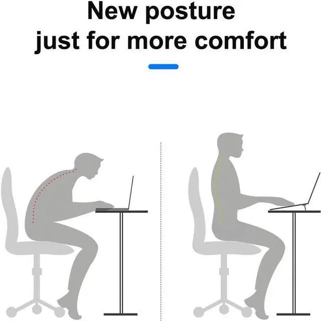 Alt view image 5 of 8 - 2 Pack Laptop Computer Metal Stealth Bracket, Ergonomic Laptops Elevator for Desk, Flat Support Frame Notebook Raised Cooling Bracket
