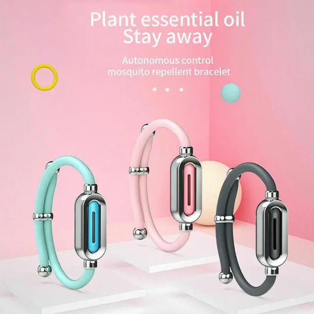 Alt view image 2 of 8 - Silicone Anti Mosquito Bracelet Repellent Wrist Band Outdoor Pest Insect Bugs