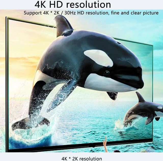 Alt view image 3 of 8 - 2 In 1 Out Selector Switch Video Distributor Splitter Plug And Play Full HD Office Stable 3D 4K ABS Bi-directional Sharing