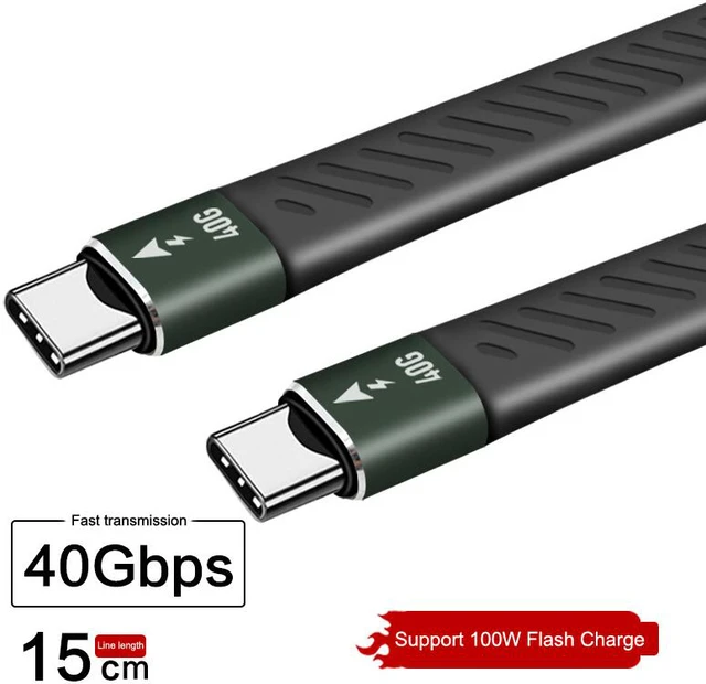 Main image of 0.49ft/150mm PD 100W ThunderBolt 3 Cable FPC Type C to C Flexible Circuit Board Data Line Lightning 3 Data Lines 40G ThunderBolt 3 Type-C3.1