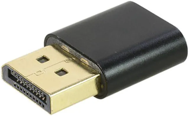 Alt view image 5 of 5 - Virtual Display Adapter DP DisplayPort Dummy Plug 4K Headless Ghost Connector EDID 3840*2160 @17Hz with Indicator Light