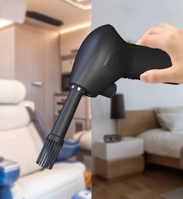 Alt view image 7 of 8 - Portable Cordless Air Duster USB Rechargeable Handheld Deep Cleaning Tool Air Blower Duster Vacuum Cleaner for Computer Laptop Keyboard Electronics for Camera