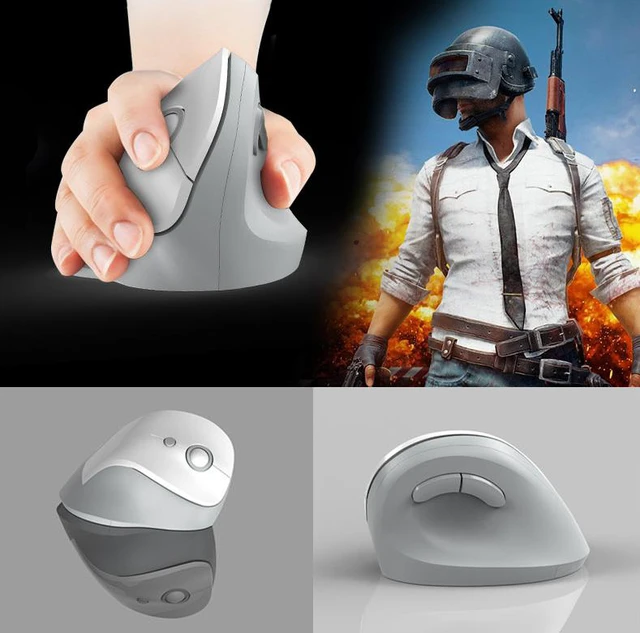 Alt view image 7 of 8 - 2.4 Ghz Wireless Vertical Mouse Ergonomic Wireless Vertical Mouse 800/1200/1600 DPI for Computer Laptop Game Office