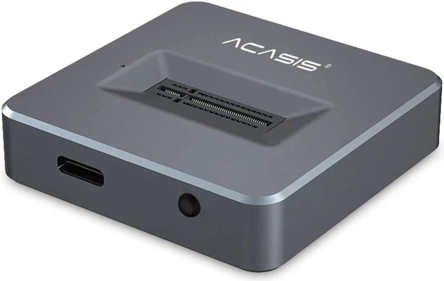 Main image of Type-c to NVME Enclosure Docking Station USB 3.1 Gen 2 For SSD, USB to M2 SSD Key M Heat Sink included