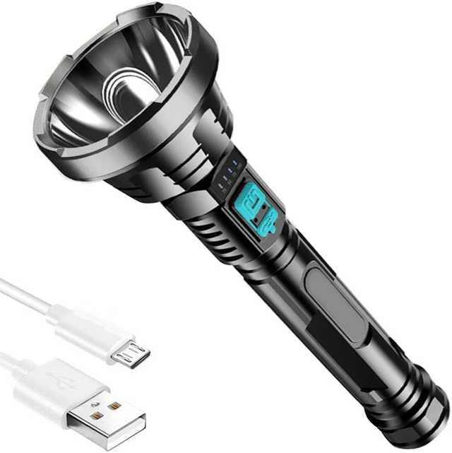 Main image of Super Powerful LED Flashlight Tactical Torch Built-in 1200 mAh Battery USB Rechargeable Waterproof Lamp Ultra Bright Lantern
