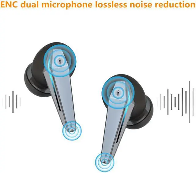 Alt view image 3 of 7 - New TWS Wireless Headphones Bluetooth 5.1 Earphone Sports Games Earbuds HD Stereo Headset with Microphone