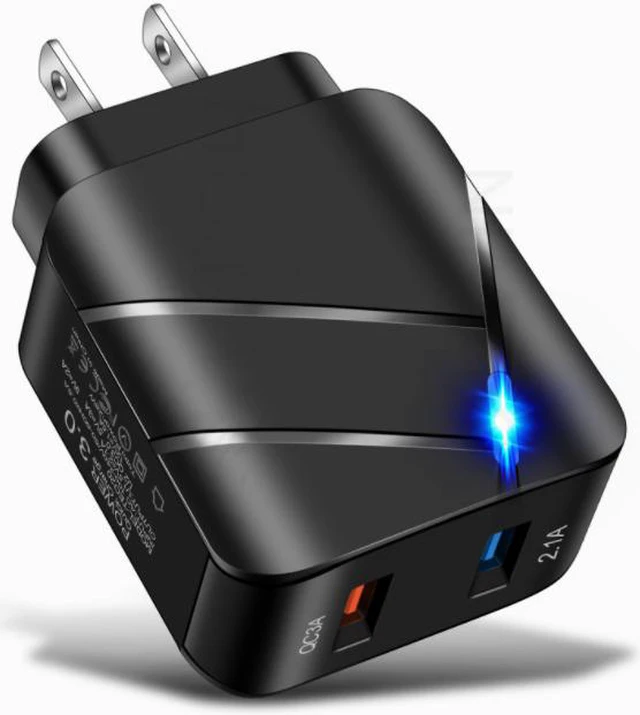 Main image of 2-Port USB Quick Charge 3.0 Technology Fast Charging Charger US Plug Standard 28W DUAL USB Charger for Iphone Xiaomi
