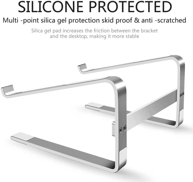 Alt view image 3 of 8 - Laptop Stand 10-18 inch Aluminum Alloy Bracket Notebook Stand Book Holder Support Laptop For Macbook Pro Dell Netbook Surface