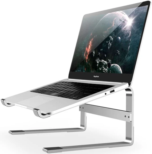 Alt view image 2 of 8 - Laptop Stand 10-18 inch Aluminum Alloy Bracket Notebook Stand Book Holder Support Laptop For Macbook Pro Dell Netbook Surface