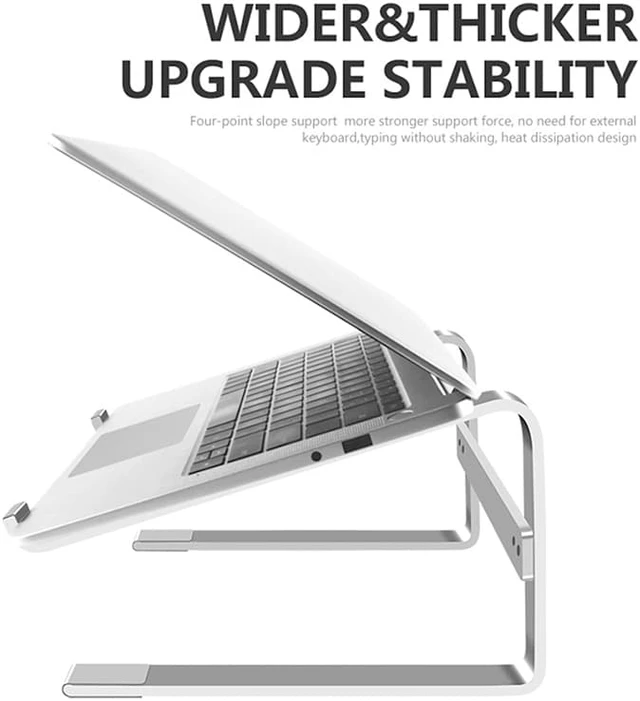 Alt view image 5 of 8 - Laptop Stand 10-18 inch Aluminum Alloy Bracket Notebook Stand Book Holder Support Laptop For Macbook Pro Dell Netbook Surface