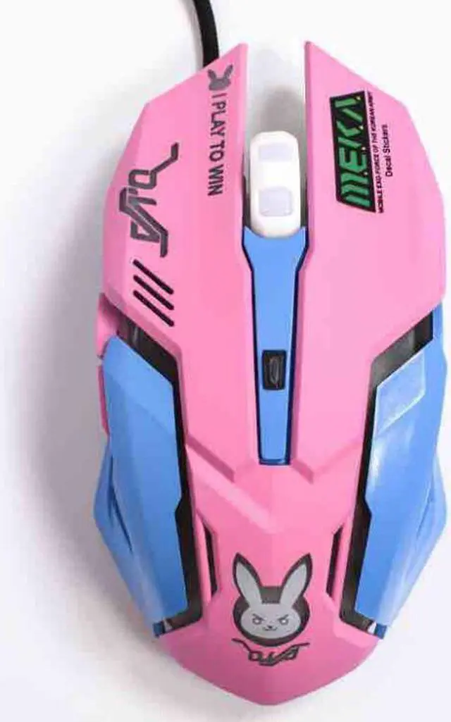 Alt view image 3 of 6 - Wired USB Computer Mouse Colorful 6 Buttons Optical Backlight 2400 DPI Mice Ergonomically Computer Mouse