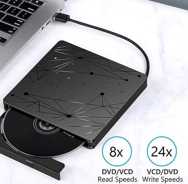 Alt view image 4 of 8 - USB 3.0 External DVD Burner Writer Recorder DVD RW Optical Drive CD/DVD ROM Player MACs OS Windows XP/7/8/10
