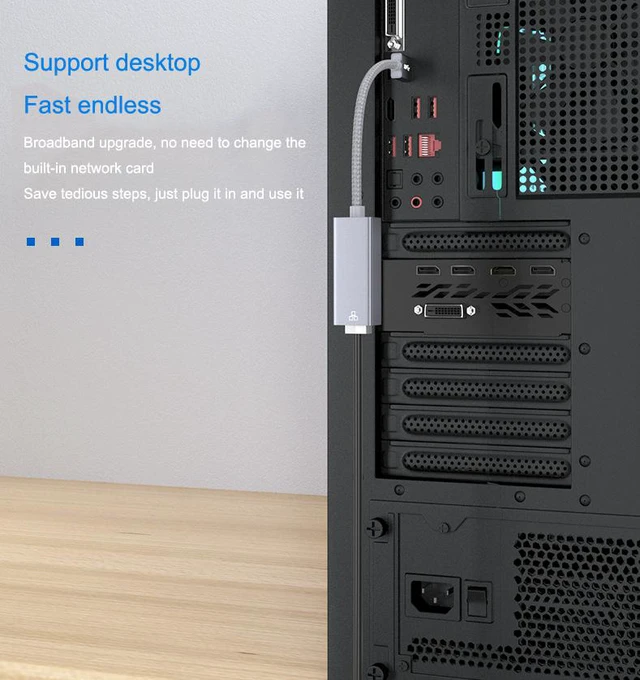 Alt view image 5 of 8 - 2.5G USB to RJ45 Interface Ethernet USB 3.0 LAN Adapter RTL8156 Wired USB 3.0 2500M External Network Converter for Windows 7/ 8/10 MacBook Ethernet