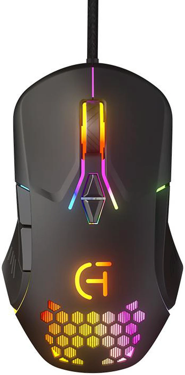 Main image of Ergonomic USB Wired Optical Mouse RGB Colorful Lights Esport Mouse 7200DPI 7 Button For Laptop PC Computer Gaming Mice 1.5M