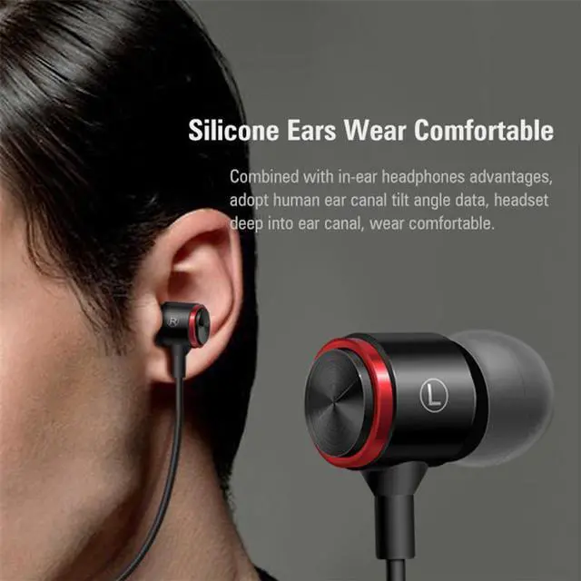Alt view image 2 of 7 - Wired In-Ear Earphones 3.5mm Jack Earbud Earphones Sports Headphones Stereo Headset with Microphone for Phone Computer Mp3 Mp4 Tablet