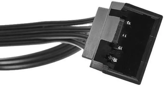 Alt view image 7 of 7 - 1 to 4 Case Fan Splitter Cable, PWM Cable Splitter Duplicator, Temperature Control Case Fan Power Duplicator Converter for 3Pin/4 Pin Case Fan Light Bar Chassis Decoration