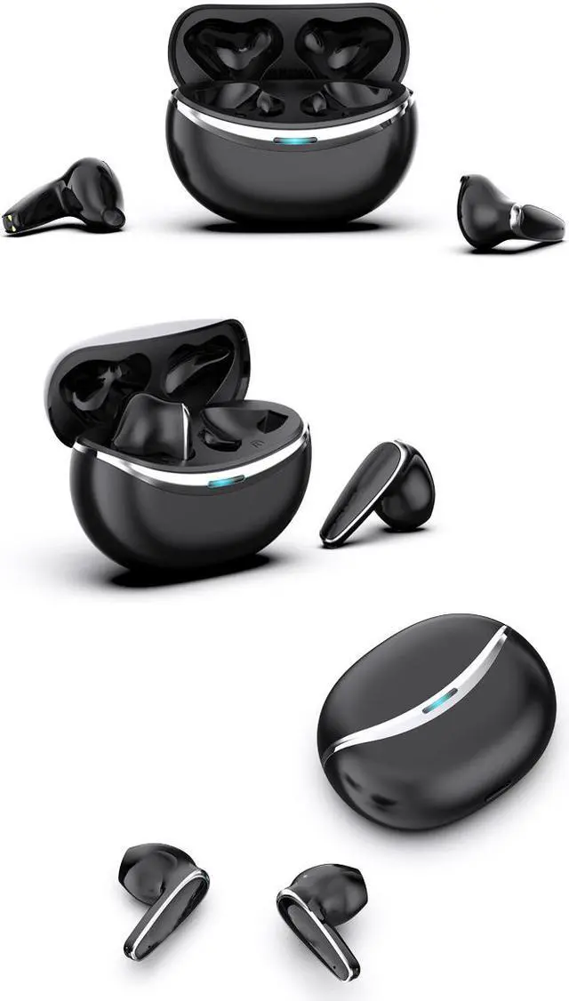 Alt view image 4 of 8 - TWS Earphones Bluetooth 5.1 True Wireless Headset Sweatproof Sports Touch Control Earbuds