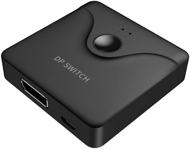 Alt view image 5 of 6 - Displayport Splitter, 4K@60HZ DP Switch Bi-Directional DP Switcher 2 Input 1 Output,2 x 1/1 x 2 Use In Two Ways