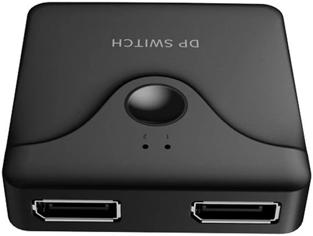 Alt view image 4 of 6 - Displayport Splitter, 4K@60HZ DP Switch Bi-Directional DP Switcher 2 Input 1 Output,2 x 1/1 x 2 Use In Two Ways